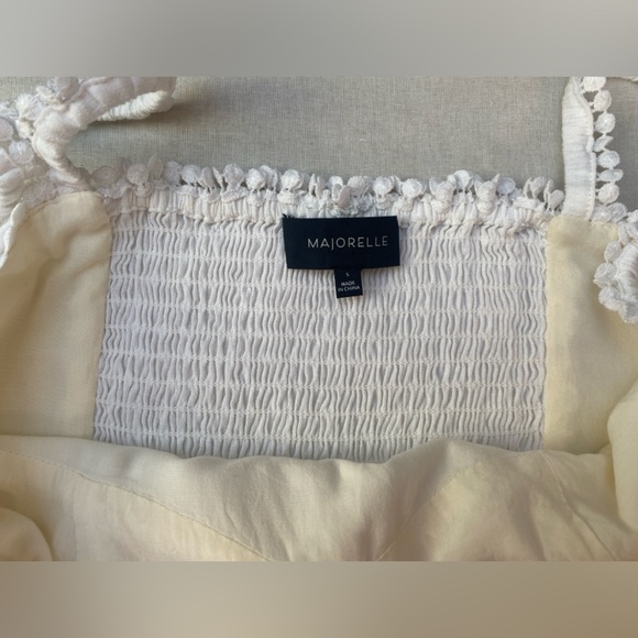 Revolve Majorelle Women’s Small White One Piece Joyce Linen Romper Sleeveless - Picture 7 of 11